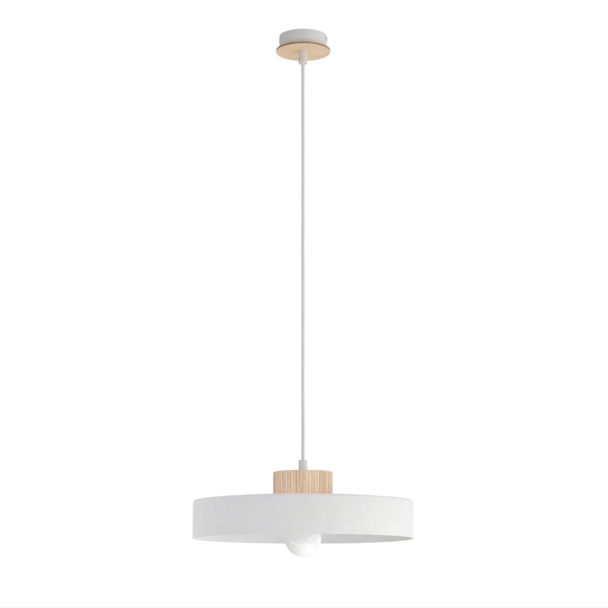 Luster na sajli KIVI 1xE27/15W/230V beli