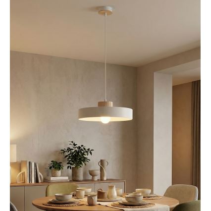 Luster na sajli KIVI 1xE27/15W/230V beli