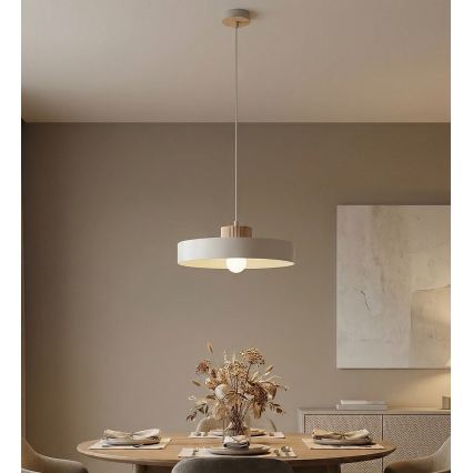 Luster na sajli KIVI 1xE27/15W/230V beli