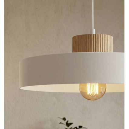 Luster na sajli KIVI 1xE27/15W/230V beli