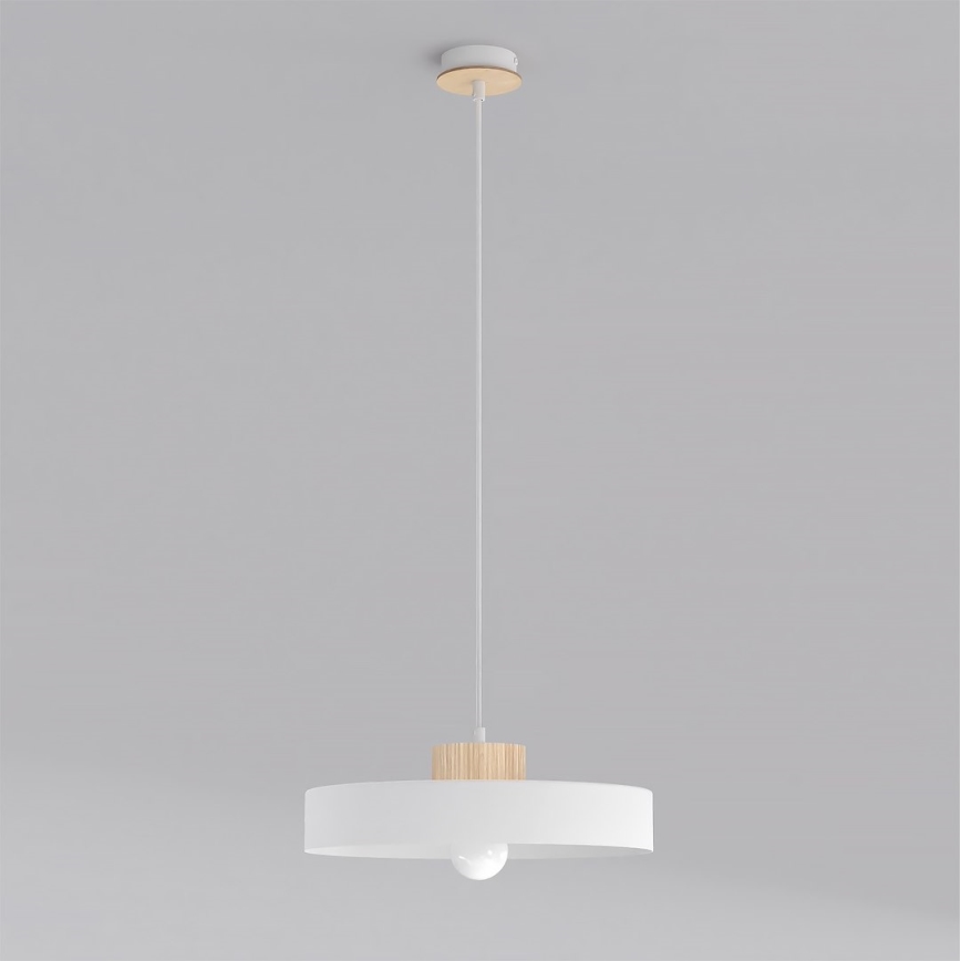 Luster na sajli KIVI 1xE27/15W/230V beli