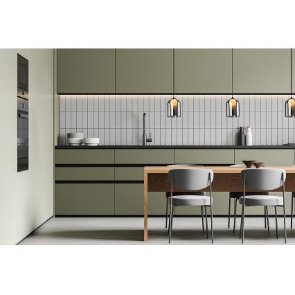 Luster na sajli KLEA 1xG9/15W/230V zadimljeno crna