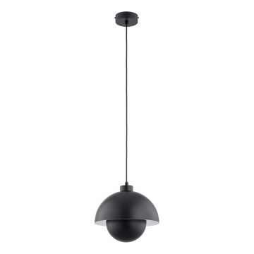 Luster na sajli KUGER 1xE27/15W/230V, crne boje