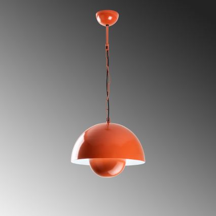 Luster na sajli KURE 1xE27/40W/230V narandžasta
