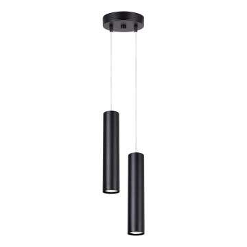 Luster na sajli LAGOS 2xGU10/10W/230V crna