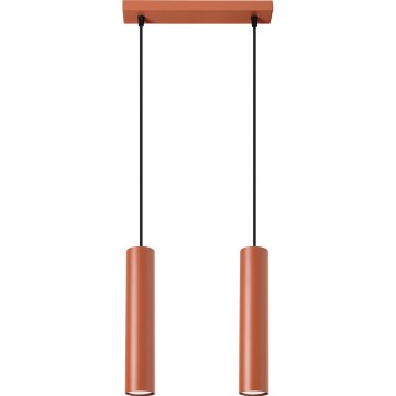 Luster na sajli LAGOS 2xGU10/10W/230V crvena