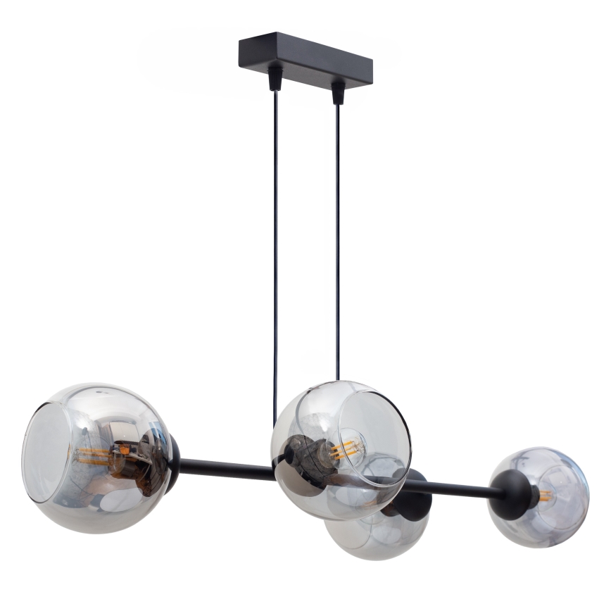 Luster na sajli LATIL 4xE27/60W/230V crn