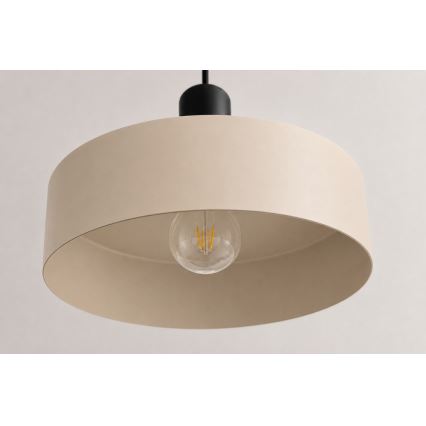 Luster na sajli LATTE 3xE27/60W/230V bež/crna