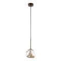 Luster na sajli LAVA 1xG9/8W/230V bronza/zadimljeno bež