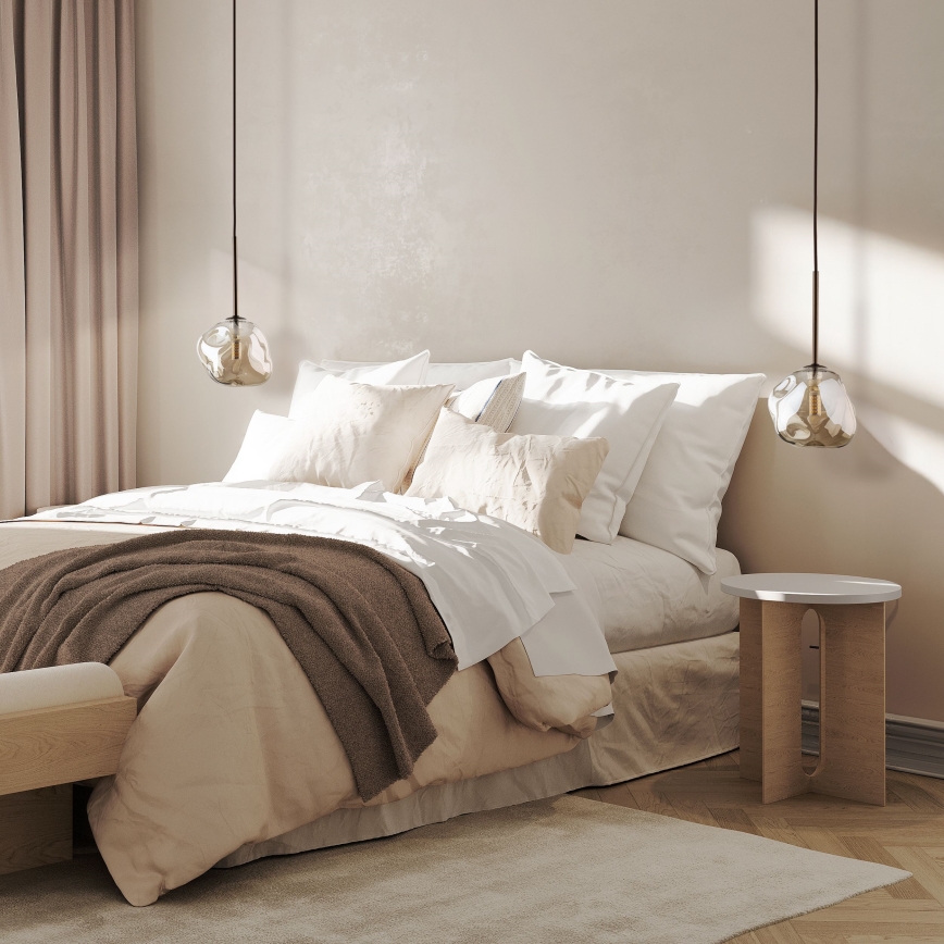 Luster na sajli LAVA 1xG9/8W/230V bronza/zadimljeno bež