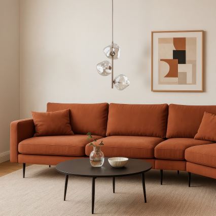 Luster na sajli LAVA 3xG9/8W/230V bež/dimljeno bež