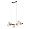Luster na sajli LAVA 7xG9/8W/230V bronza/dimljeno bež