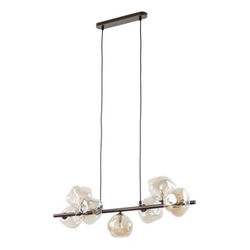 Luster na sajli LAVA 7xG9/8W/230V bronza/dimljeno bež