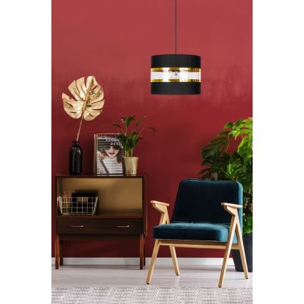 Luster na sajli LIND 1xE27/60W/230V crna