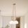 Luster na sajli LOOMIS 5xE27/15W/230V 83 cm bež/hrast