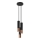 Luster na sajli LOOPEZ 3xGU10/10W/230V okrugao crna/bakar