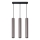 Luster na sajli LUNGOMARE 3xGU10/10W/230V mat hrom