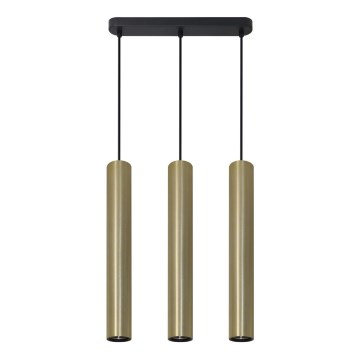 Luster na sajli LUNGOMARE 3xGU10/10W/230V zlatna