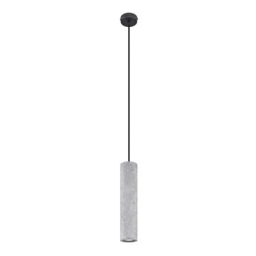 Luster na sajli LUVO 1xGU10/40W/230V beton/crna