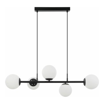 Luster na sajli MADDIE 5xE14/5W/230V crna