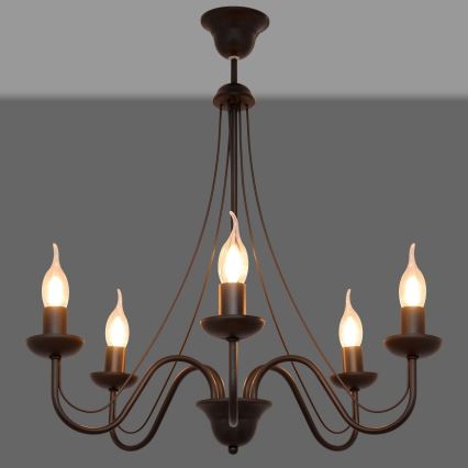 Luster na sajli MALBO II 5xE14/10W/230V