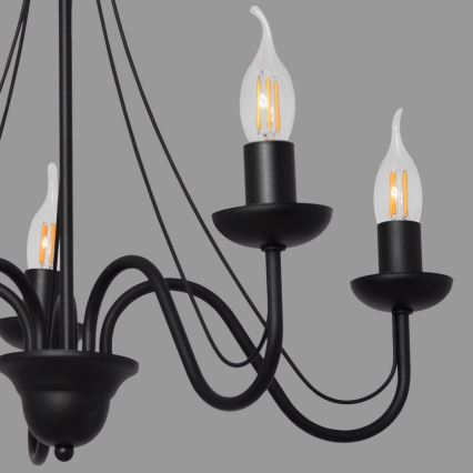 Luster na sajli MALBO II 5xE14/10W/230V