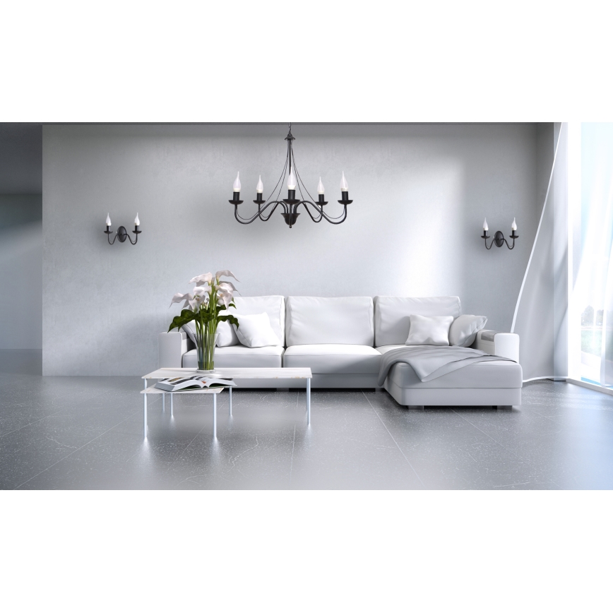 Luster na sajli MALBO II 5xE14/10W/230V