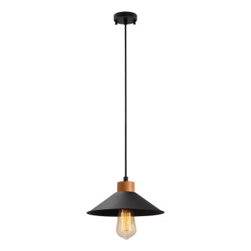 Luster na sajli MANAVGAT 1xE27/40W/230V crna/braon