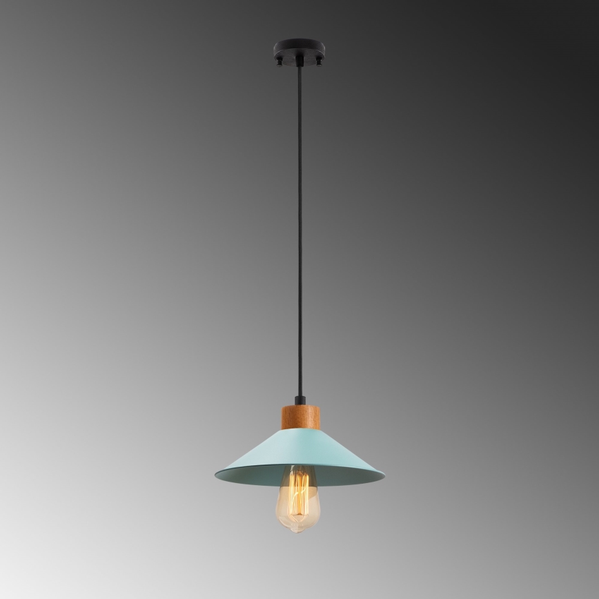 Luster na sajli MANAVGAT 1xE27/40W/230V plava/braon