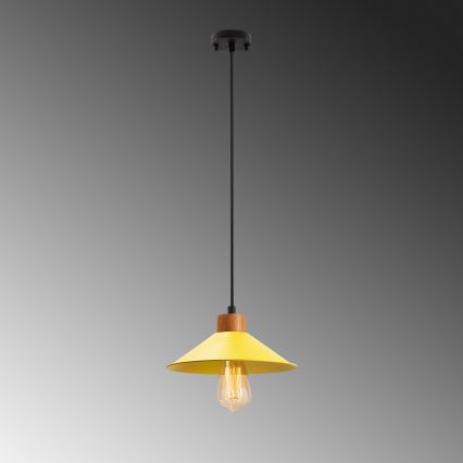 Luster na sajli MANAVGAT 1xE27/40W/230V žuta/smeđa