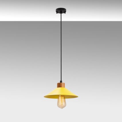 Luster na sajli MANAVGAT 1xE27/40W/230V žuta/smeđa
