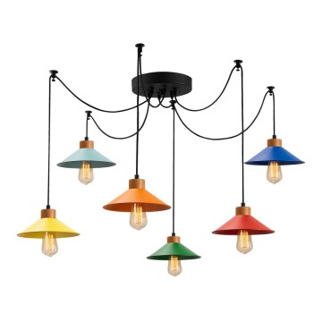 Luster na sajli MANAVGAT 6xE27/100W/230V pauk