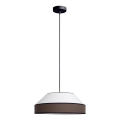 Luster na sajli MANISO 1xE27/60W/230V Ø 45 cm bela/smeđa
