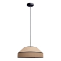 Luster na sajli MANISO 1xE27/60W/230V Ø 45 cm, bež