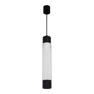 Luster na sajli MARBLE, beli/crni 1xGU10/8W/230V