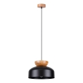 Luster na sajli MARION 1xE27/15W/230V, prečnik 29,5 cm, crne boje