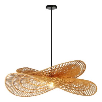Luster na sajli MARIPOSA 1xE27/40W/230V, prečnik 80 cm, od jute