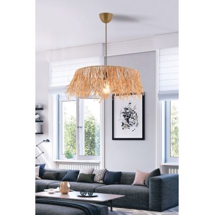 Luster na sajli MARISKA 1xE27/40W/230V rafija
