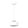 Luster na sajli MARTI 1xE27/15W/230V bela/sjajni hrom