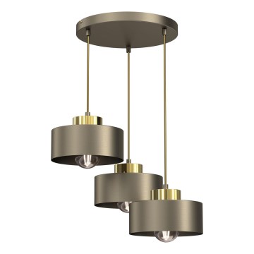 Luster na sajli MARTI 3xE27/15W/230V mesing/zlatna