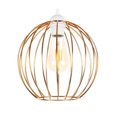 Luster na sajli MAT 3xE27/60W/230V bela/bakarna