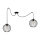 Luster na sajli MATT 2xE27/60W/230V pauk