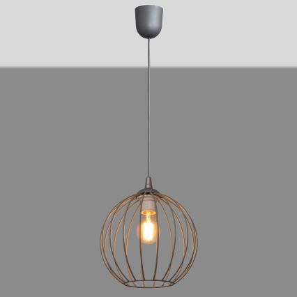 Luster na sajli MERCURE 1xE27/15W/230V siva