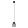 Luster na sajli MERCURE 1xE27/15W/230V Ø 16 cm crne boje