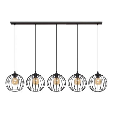 Luster na sajli MERCURE 5xE27/15W/230V crn
