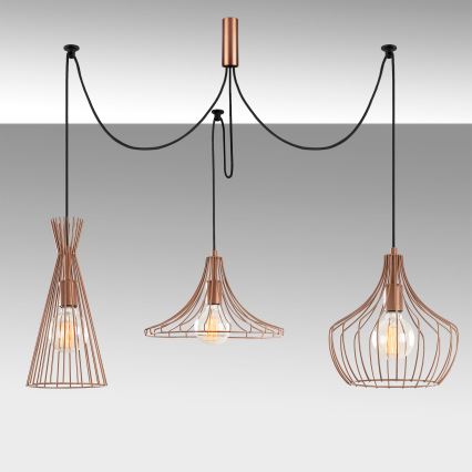 Luster na sajli MEZOPOTAMYA 3xE27/40W/230V pauk