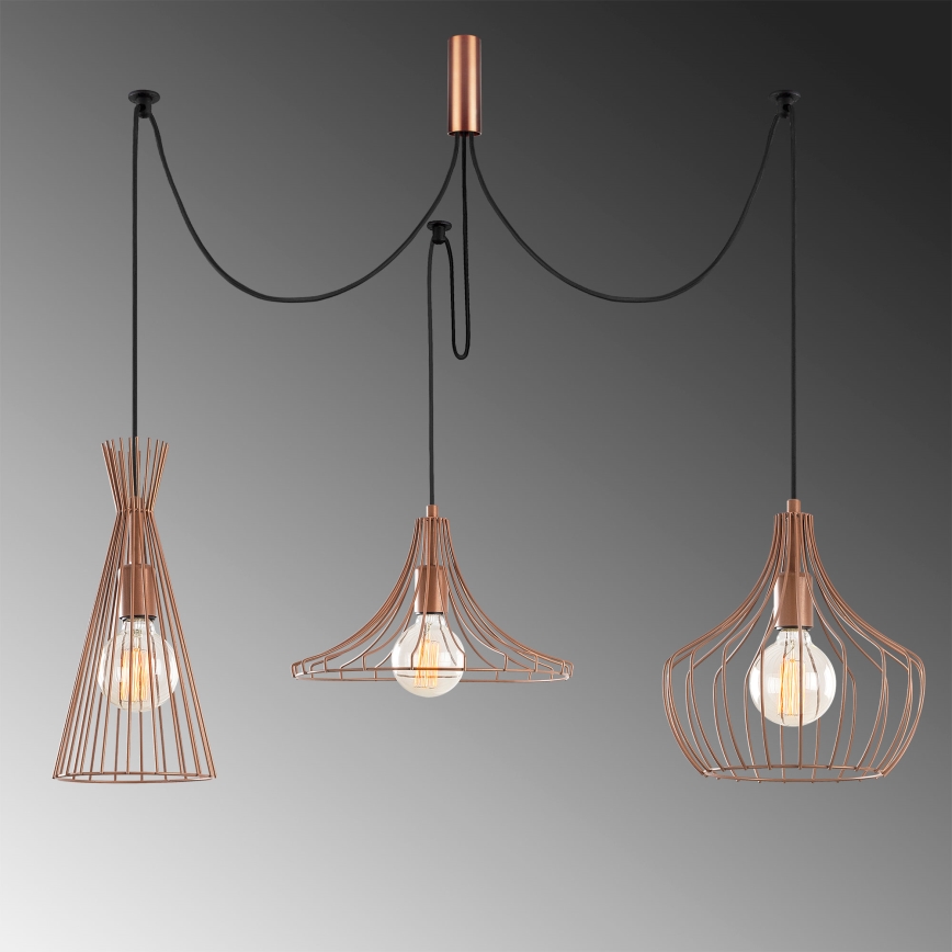 Luster na sajli MEZOPOTAMYA 3xE27/40W/230V pauk