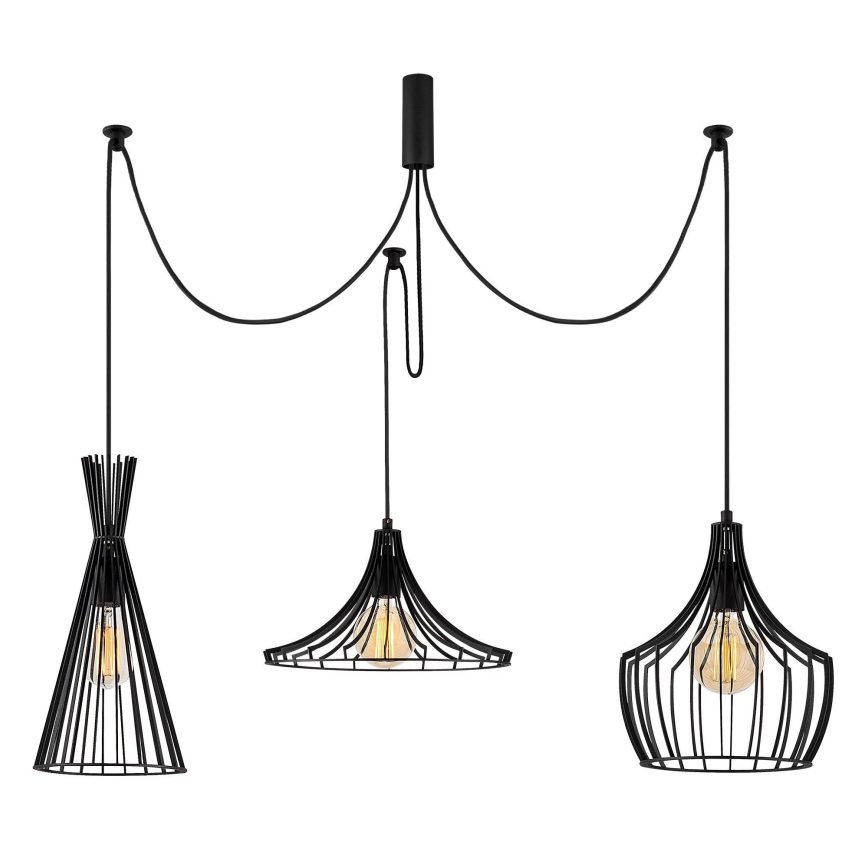 Luster na sajli MEZOPOTAMYA 3xE27/40W/230V u obliku pauka