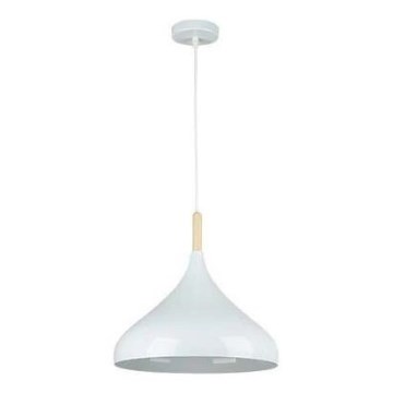 Luster na sajli MIKO 1xE27/60W/230V prečnik 32 cm beo