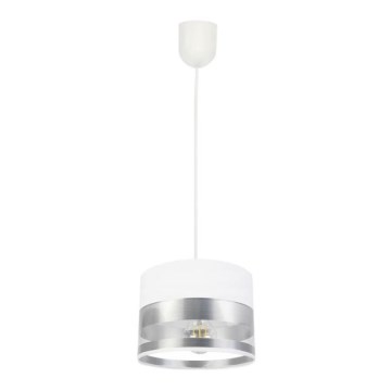 Luster na sajli MILO 1xE27/60W/230V, srebrne boje